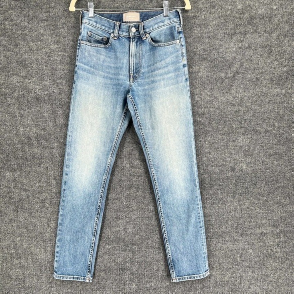 EVERLANE The Slim Jean Mens 28x30 Medium Faded Wash Stretch Denim